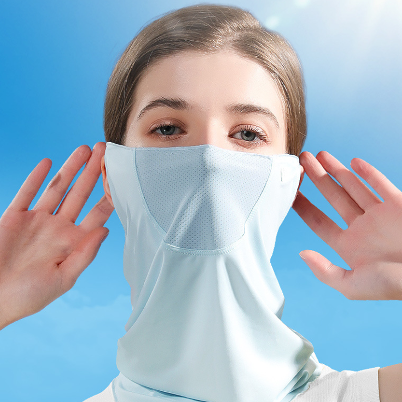 1pc Dames Ademend Halsbeenkap Gezichtsmasker Bivakmuts Met Oorlusfilter Stofmasker Sjaal Voor Zomer Buiten Hardlopen/Sport