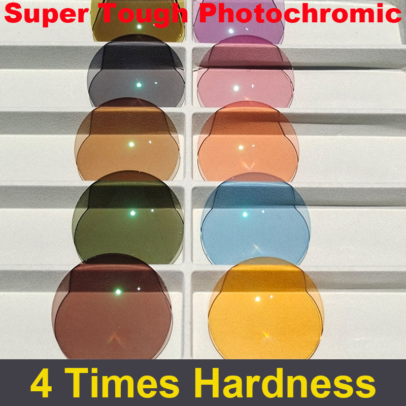 Lentilles optiques photochromiques 1.61 1.67 1.74 MR-8, lunettes de Prescription à décoloration Super résistantes, Protection UV, lunettes de soleil