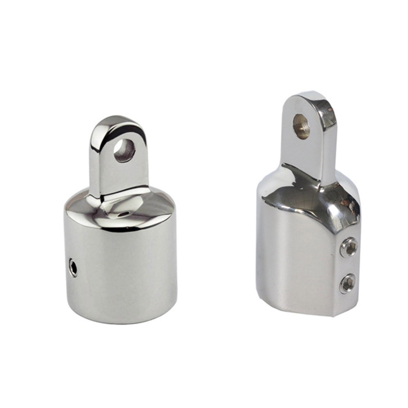 22mm25mm Boot Bimini Top Fitting Deck Scharnier Rutsche Kappe Rohr Auge Ende Kappe Externe Auge Ende Baldachin Rohr Boot Zubehör