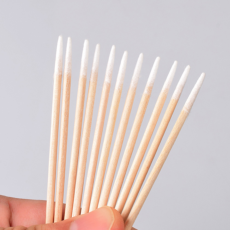 100 pezzi tampone di cotone ultrasottile punta piccola a punta per Huawei Samsung porta di ricarica del telefono cellulare strumento di pulizia del foro per cuffie