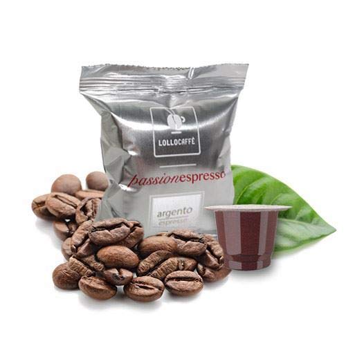 Lollo Coffee Passion Espresso, Silver Blend - 100 cápsulas - Compatible con máquinas Nespresso nacionales *