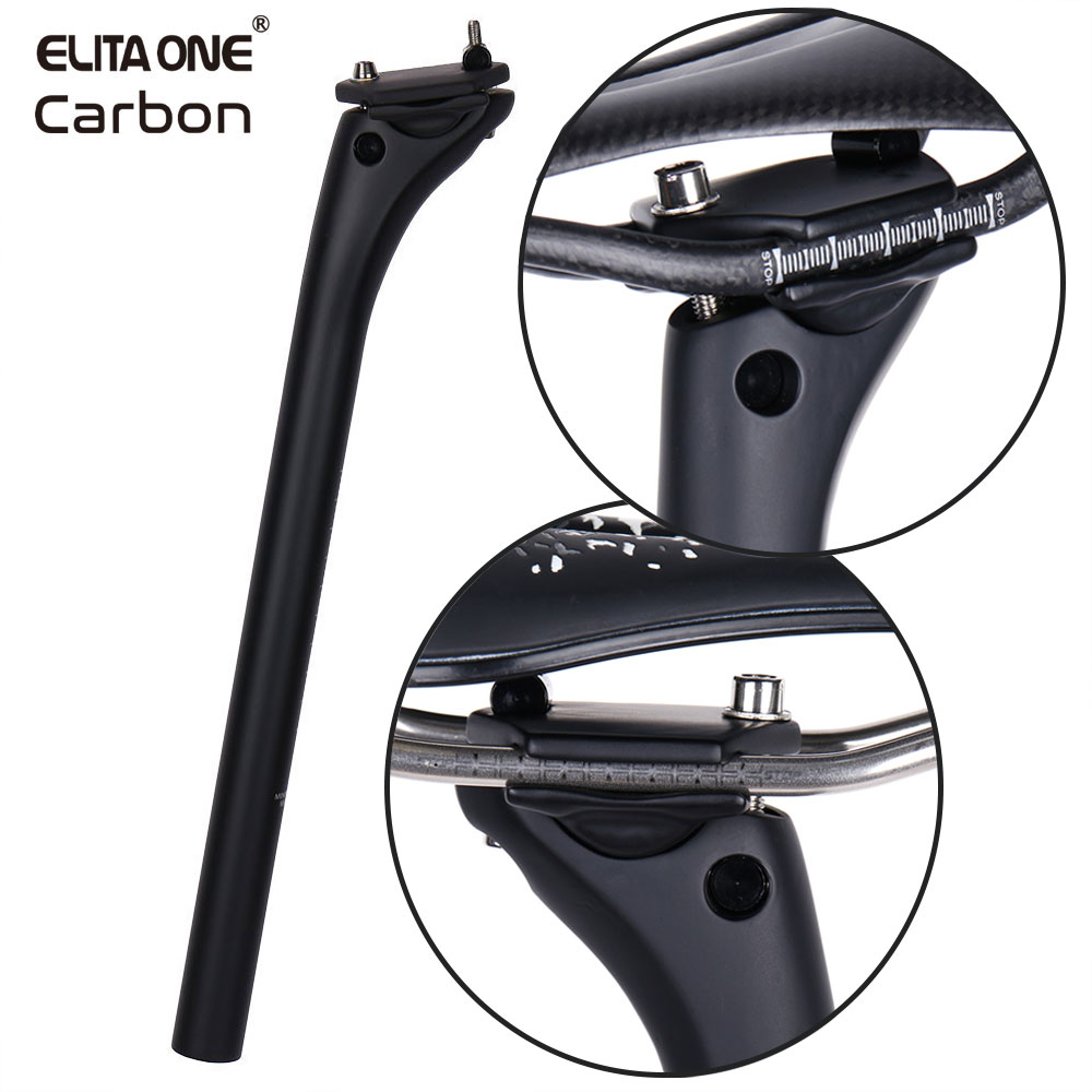 Sztyca podsiodłowa ELITAONE MTB Carbon 27.2/30.9/31.6mm Offset 20mm Sztyca podsiodłowa do roweru szosowego z osłoną podstawy z włókna węglowego