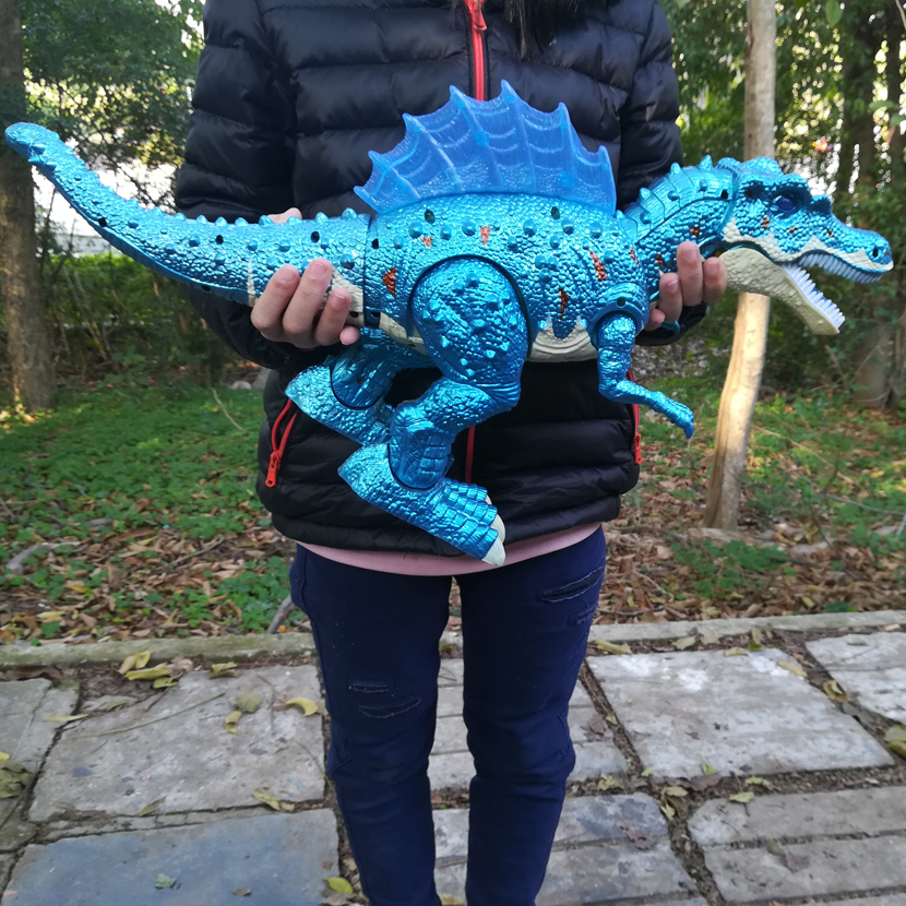 Большой электрический динозавр, игрушка Парк Юрского периода, мир ходящих роботов-динозавров со светодиодной подсветкой, звуком, тираннозавр Рекс, игрушки для мальчиков и детей