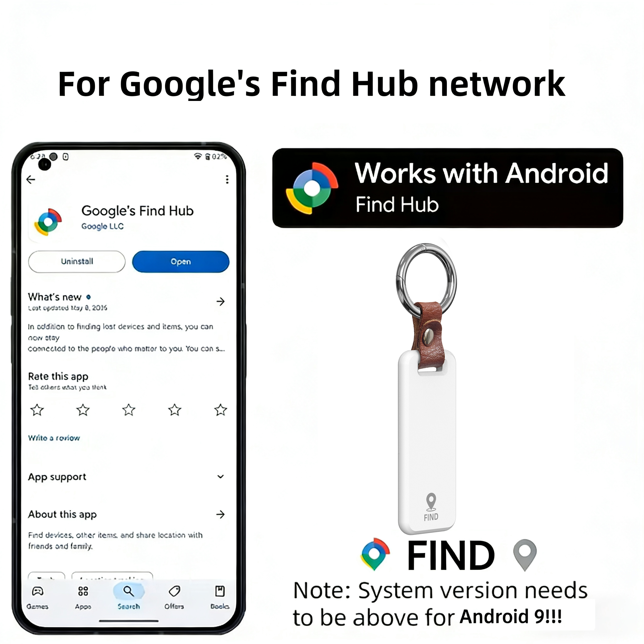 Mini Google Find My Gps Tracker Android Bluetooth Smart Activity Tracker Tragbare Geräte Android Airtag Smart Locator