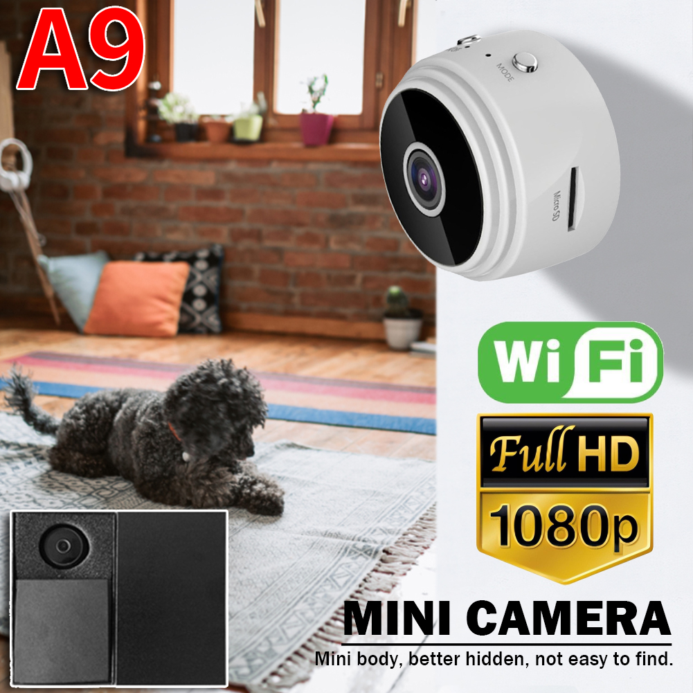 Cámara inalámbrica HD 1080p grabadora de vídeo por voz visión nocturna USB recargable visualización remota fuerte magnético para bebés y mascotas
