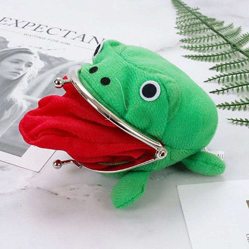 Monedero de rana de peluche, billetera de Anime Ninja, juego de rol de Halloween, regalo de fiesta temática Ninja