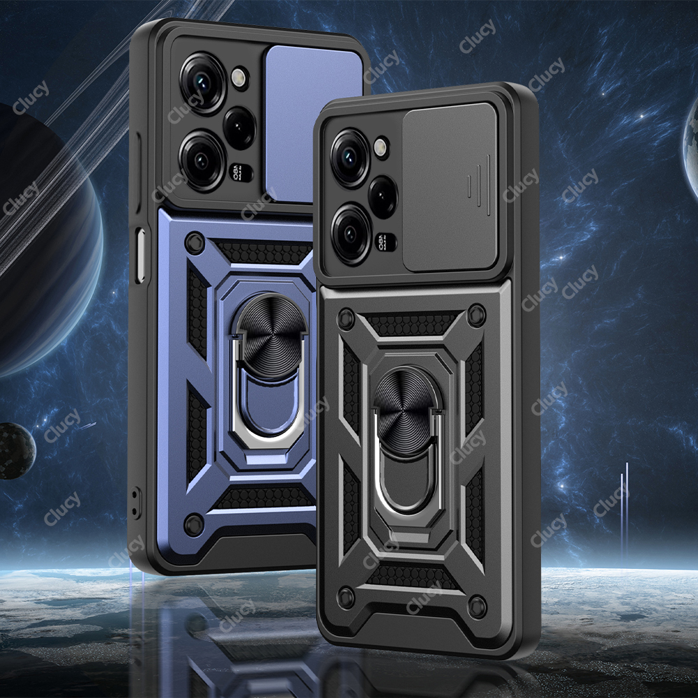 Voor Xiaomi Mi Poco X5 X4 Pro Camera Shockproof Armor Case Voor Redmi Note 12 11 Pro 11S Auto magnetische Houder Ring Bescherm Cover