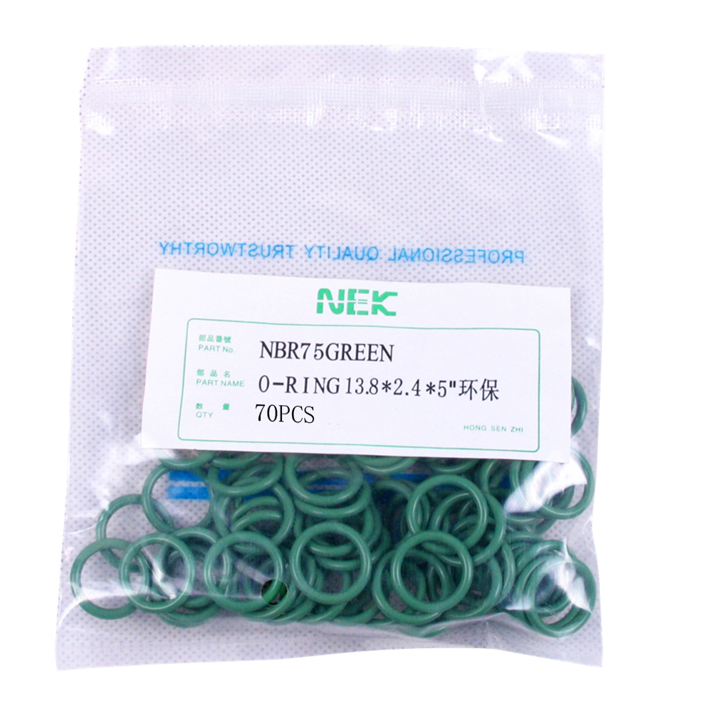 (13.8*2.4Mm) 10 R134a NBR Karet O-ring Seal Kit, tahan Suhu Tinggi untuk AC Mobil Valve 5/16 3/8 1/2 5/8