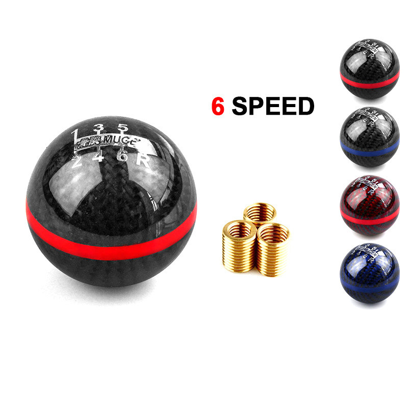 UNIVERSAL Mugen Carbon Fibre 5 Speed 6 Speed Gear Shift Knob Shifter dla CivicType R Integra Prelude