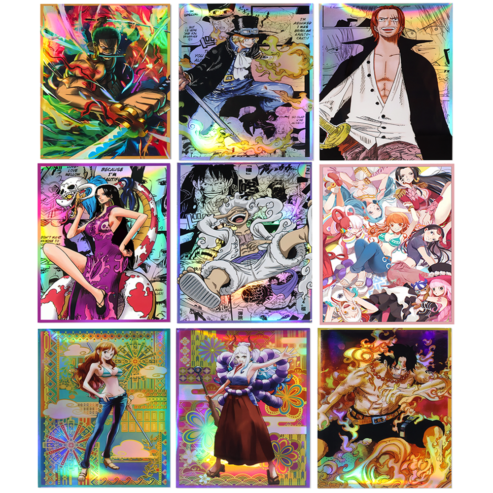 60 шт. 67x92 мм аниме цельные рукава для карт Ace Luffy Zoro Shanks императрица Нами OPCG PTCG/MTG/PKM защитный чехол для торговых карт