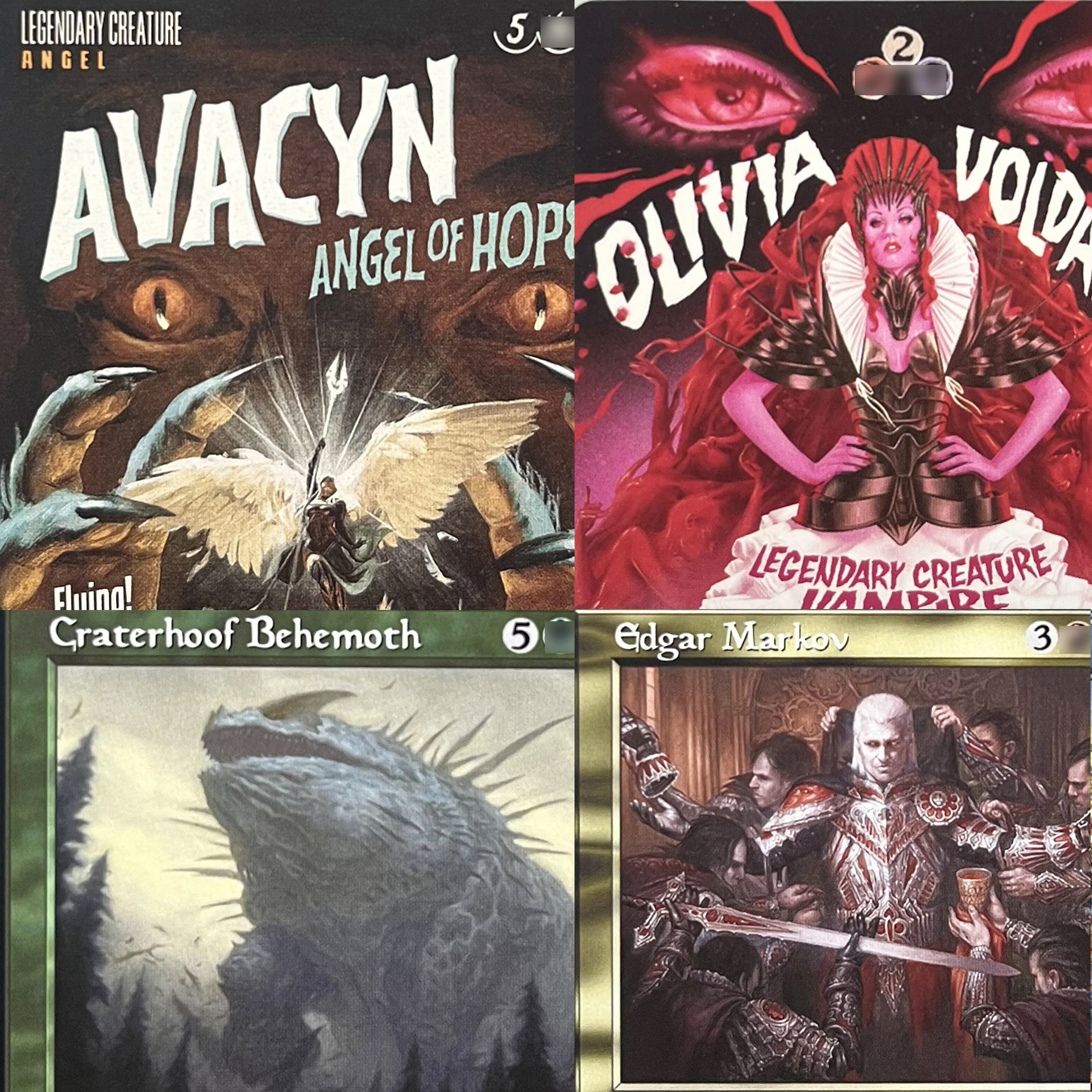 INR FDN HOLO11-I03 Tcg прокси волшебные карты Эдгар Марков кратерхоф Behemoth Avacyn, Angel of Hope Emrakul, сбор обещанного конца