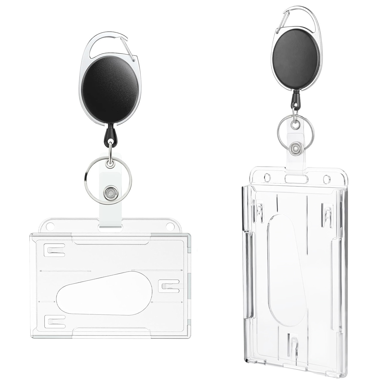 Plastic Work Card Holders Protector Cover for Bus Cards ID Cards Waterproof  Transparent Women Men ID Busines Credit Card Case
