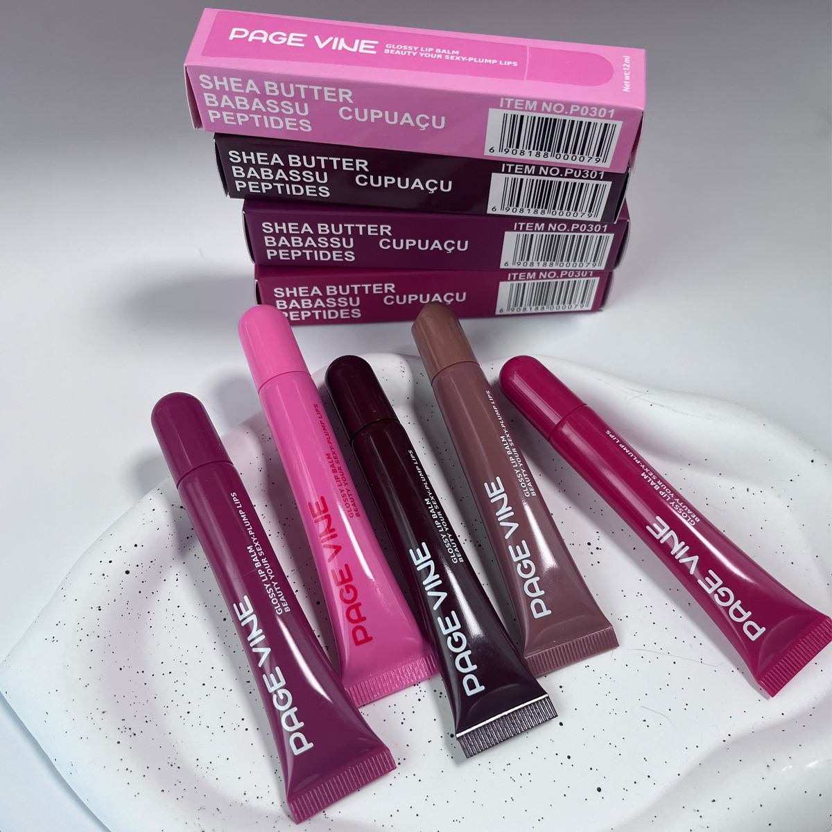 Hydraterende telefoonhoes Lipgloss Moisturizer Lipstick Toast Geconcentreerde frambozengelei Transparante lipgloss