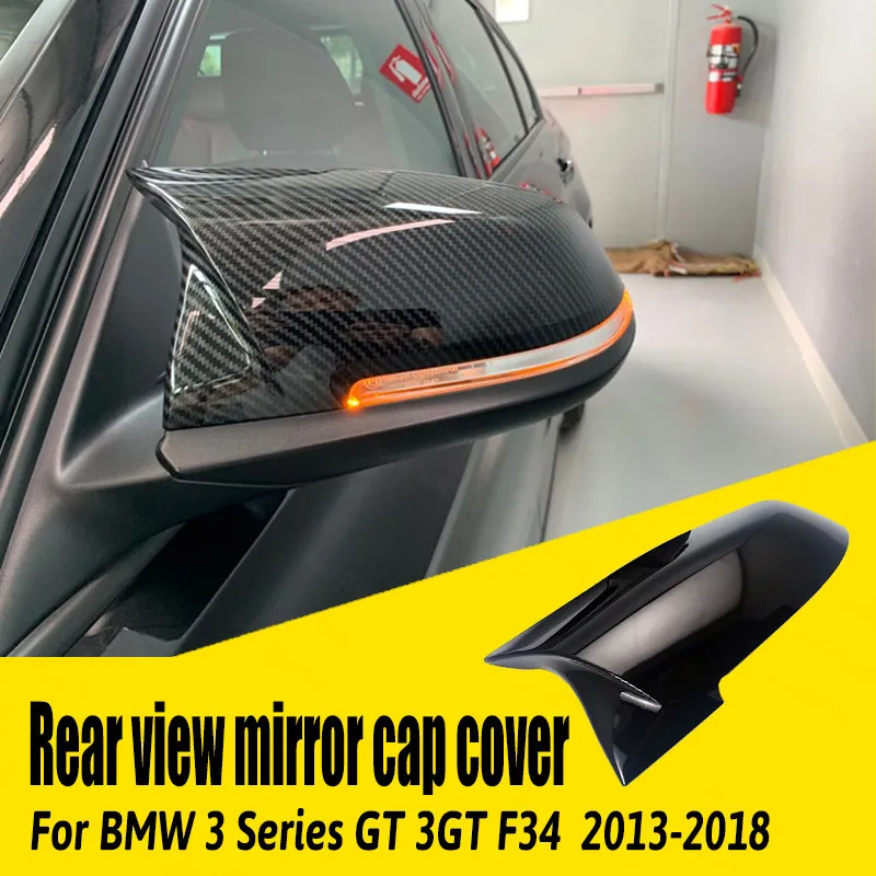 Tapas de retrovisor de ala lateral de repuesto, cubierta de espejo retrovisor de alta calidad para BMW Serie 3 GT 3GT F34 2013-2018 estilo M4