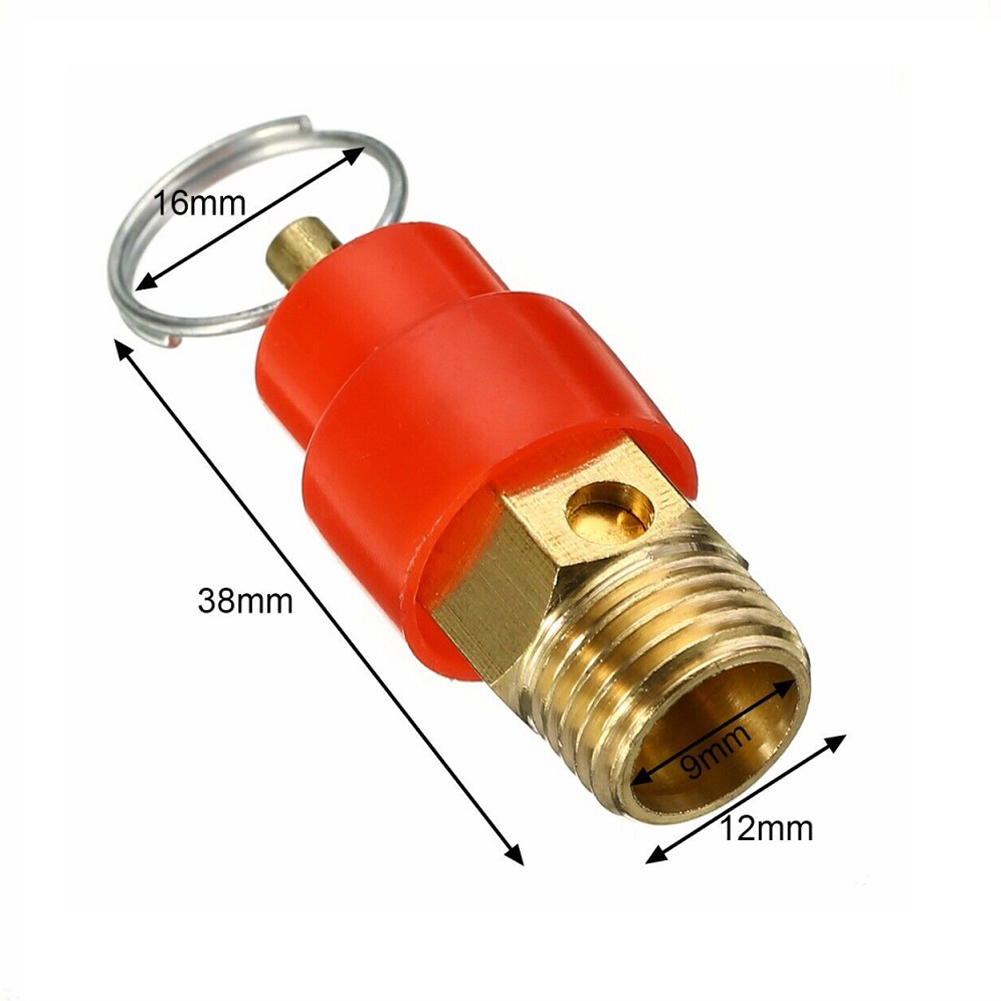 공기 압축기 압력 안전 릴리프 밸브, 황동 1/4 "1/8", BSP 8kg, 120PSI, 공기 펌프, 2 포인트 스레드, 1PC