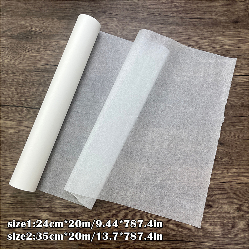 Rolo de papel xuan extra fino de 20m, asas de cigarra, papel de arroz para prática de caligrafia, papel meio maduro, pintura chinesa, cópia de desenho