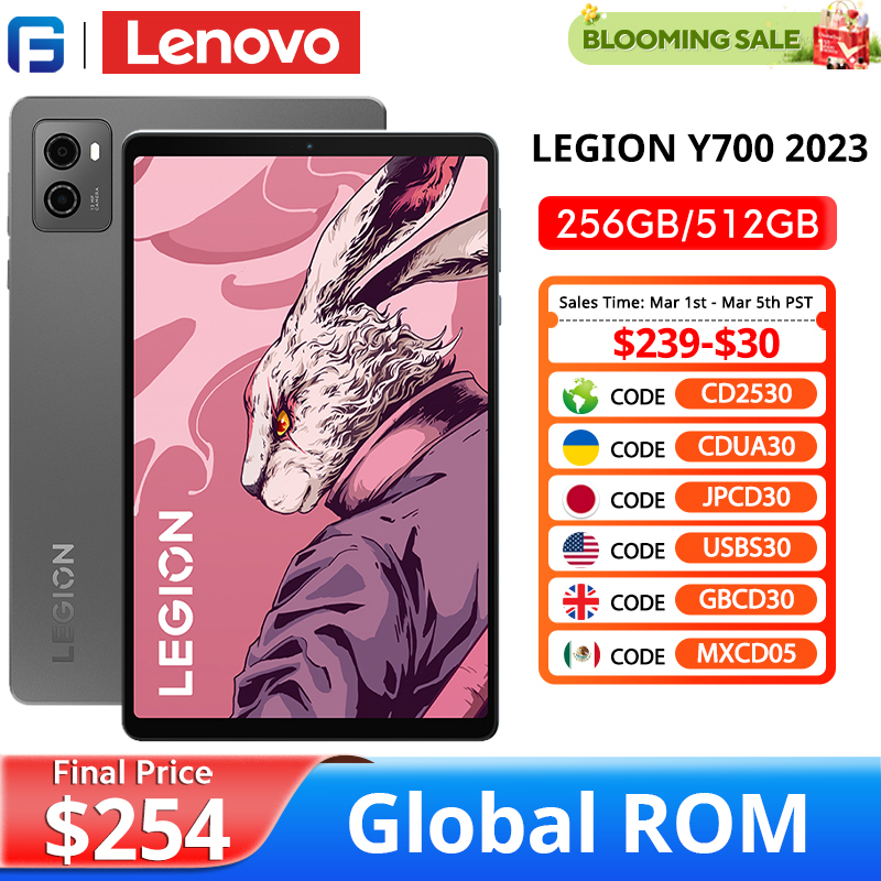 Lenovo LEGION Y700 2023 Global ROM Tablet Snapdragon 8+ Octa Core 8.8 Inch 144Hz Display  6550mAh Battery ZUI15 WIFI