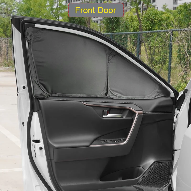 Untuk Toyota RAV4 2013-Sekarang Mobil Hitam Jendela Privasi Kerai Anti-UV Panas Isolasi Melindungi Penutup Aksesori Interior Otomatis