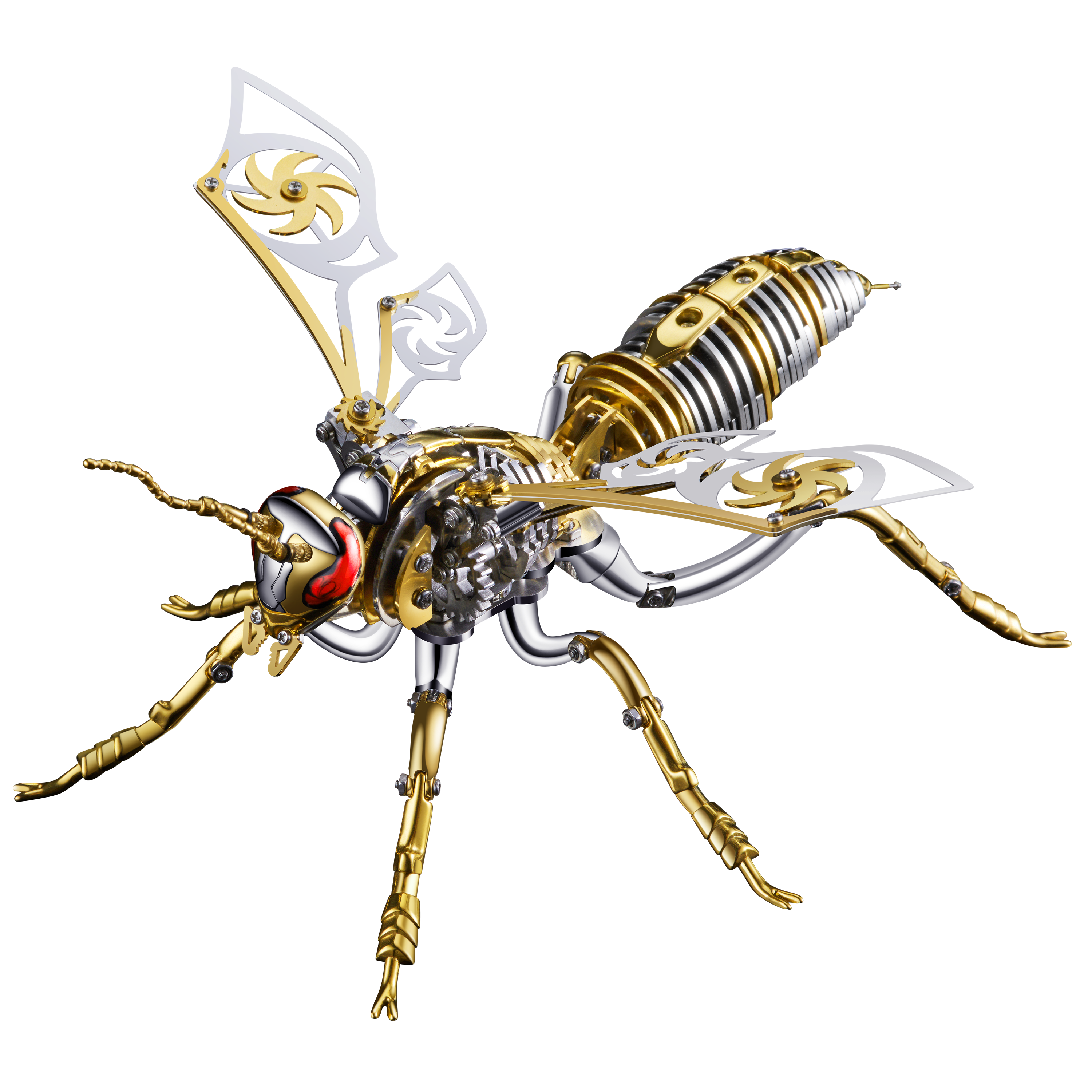 Grote Wesp 3d Puzzel Metalen Assemblage Model Mechanische Lnsect Dier Asstoy Voor Jongen Kids Cadeau Huisdecoratie