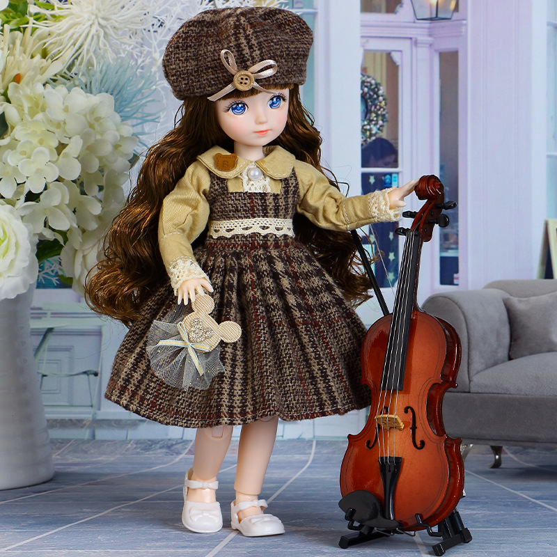 30cm bonecas bjd princesa conjunto completo 1/6 anime bjd com roupas 23 articulações corpo móvel olhos 3d meninas vestir-se presentes de aniversário brinquedos