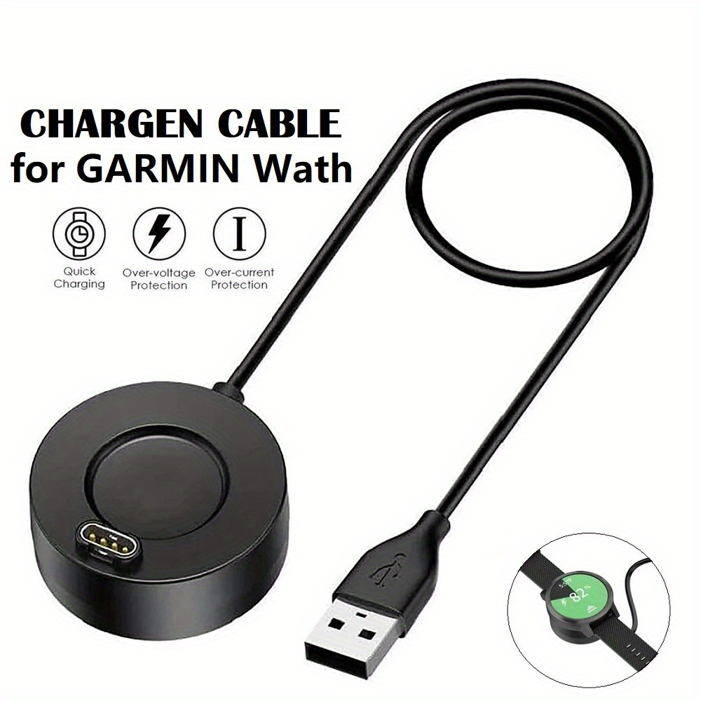 Doca de carregamento usb de carregamento rápido para garmin vivoactive 3/4/4S, fenix 5S/5x/6s/6x, venu 2/2s, cabo durável para carregamento de smartwatch