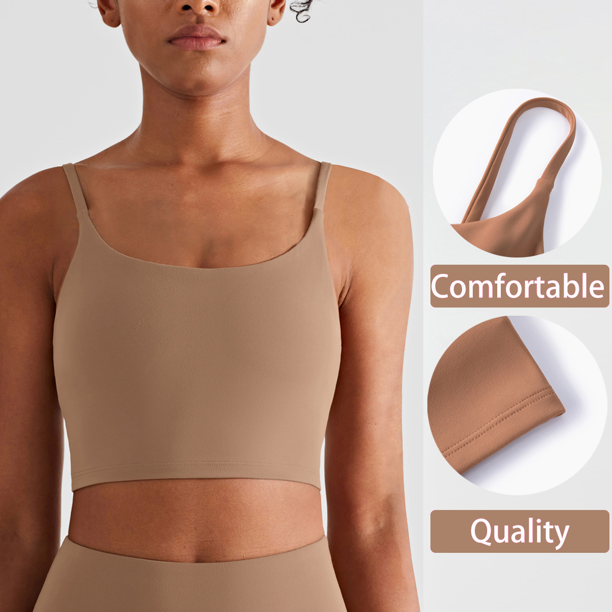 Bretels Yoga Tank Tops voor Fitness Naakt Gevoel Sport BH Gym Vest Dames Hemdje Workout Ondergoed Sportkleding Outfit