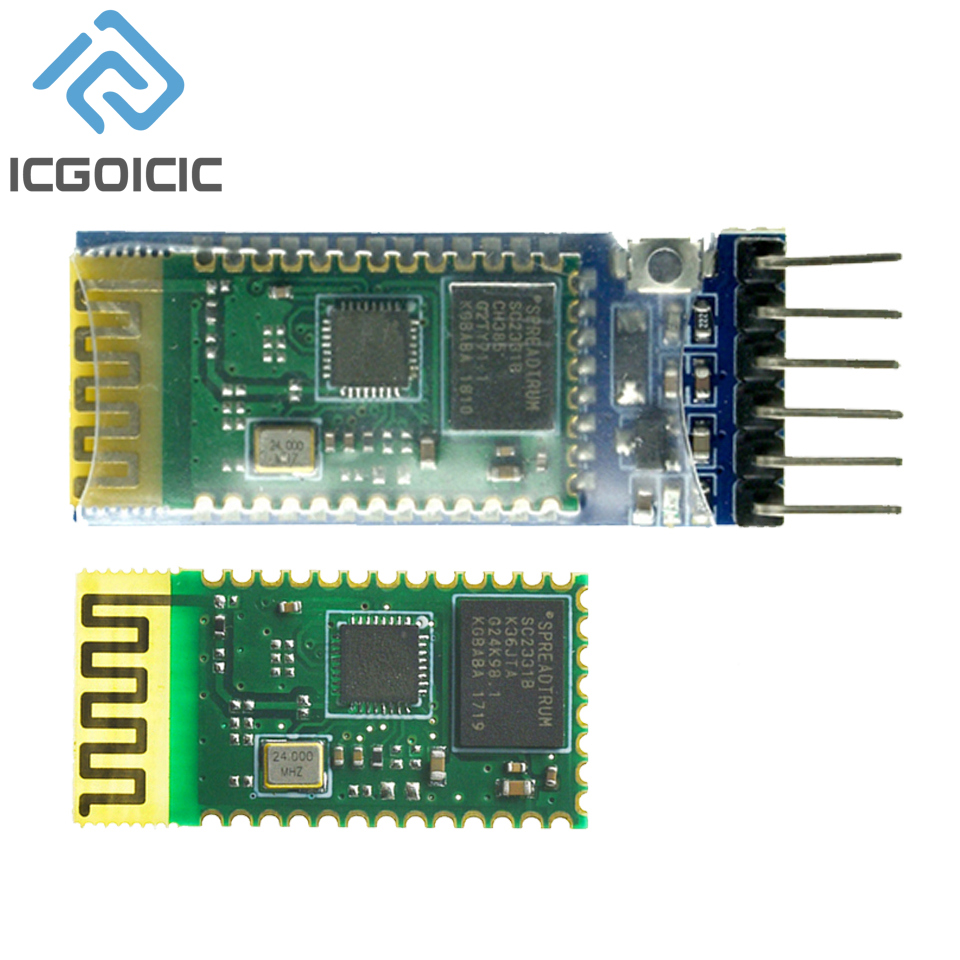 Kompatible Version HC-05 Bluetooth Transparentes Übertragungsmodul Master/Slave Integriertes Modul Serielle Port-Kommunikation