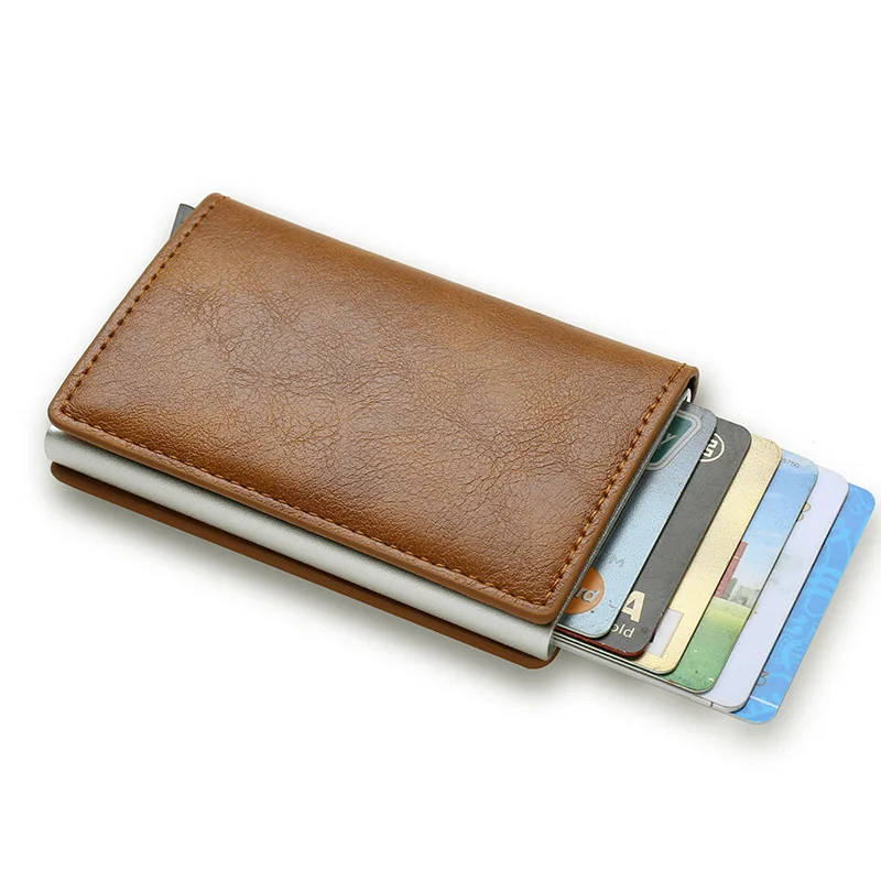 Diebstahlsichere RFID-Kreditkartenhalter Smart Minimalistische Geldbörse für Männer und Frauen Schlanker Bankkartenhalter Geldbeutel Bargeld Kreditkartenetui