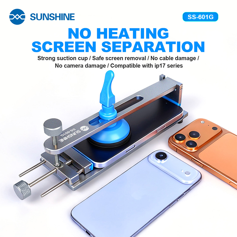 เครื่องแยกหน้าจอโทรศัพท์มือถือ SUNSHINE SS-601G แบบไม่ใช้ความร้อน สำหรับแยกหน้าจอ LCD ทุกประเภท พร้อมอุปกรณ์ซ่อม