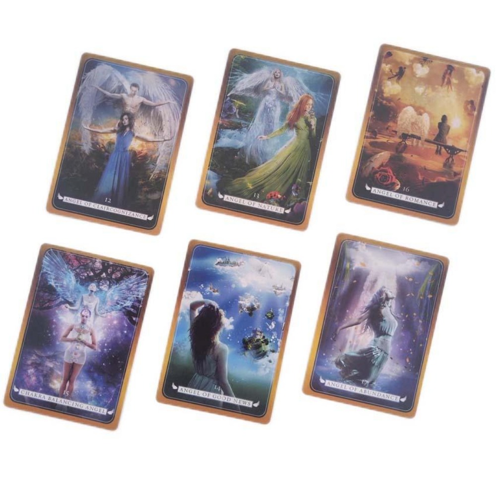 11,5 * 6,5 cm Engel lesen Oracle-Kartenspiel