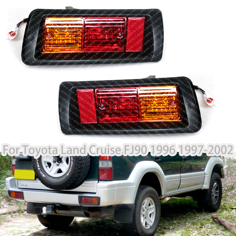 Lewego prawego reflektor tylnego zderzaka lampka ostrzegawcza światła hamowania dla Toyota Land Cruise FJ90 1996 1997-2002 światła parkowania