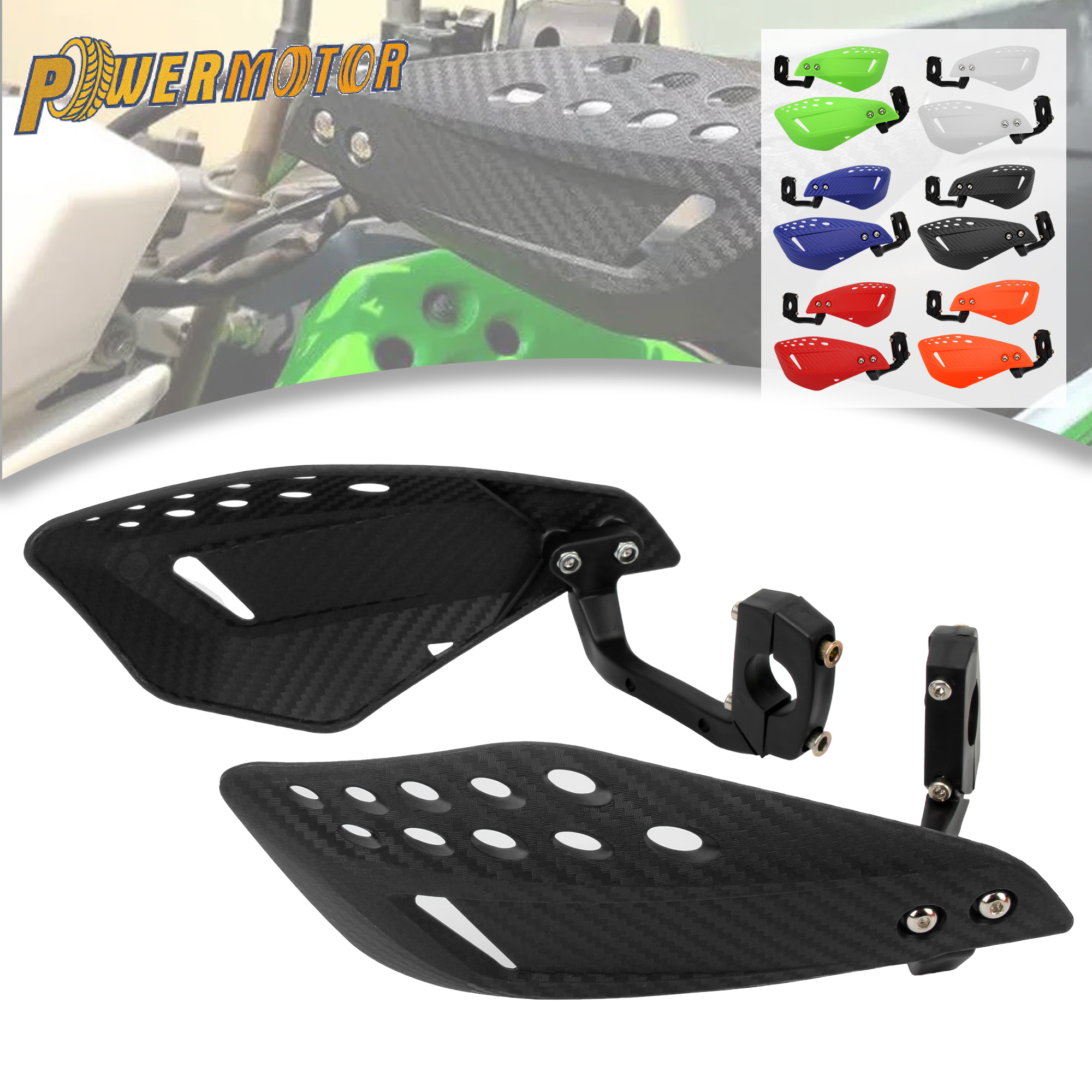 Motocyklowy ochraniacz dłoni Motocross Handguards 7/8'' 22mm dla KTM kawasaki Yamaha ATV Uniwersalne akcesoria do rowerów terenowych Enduro