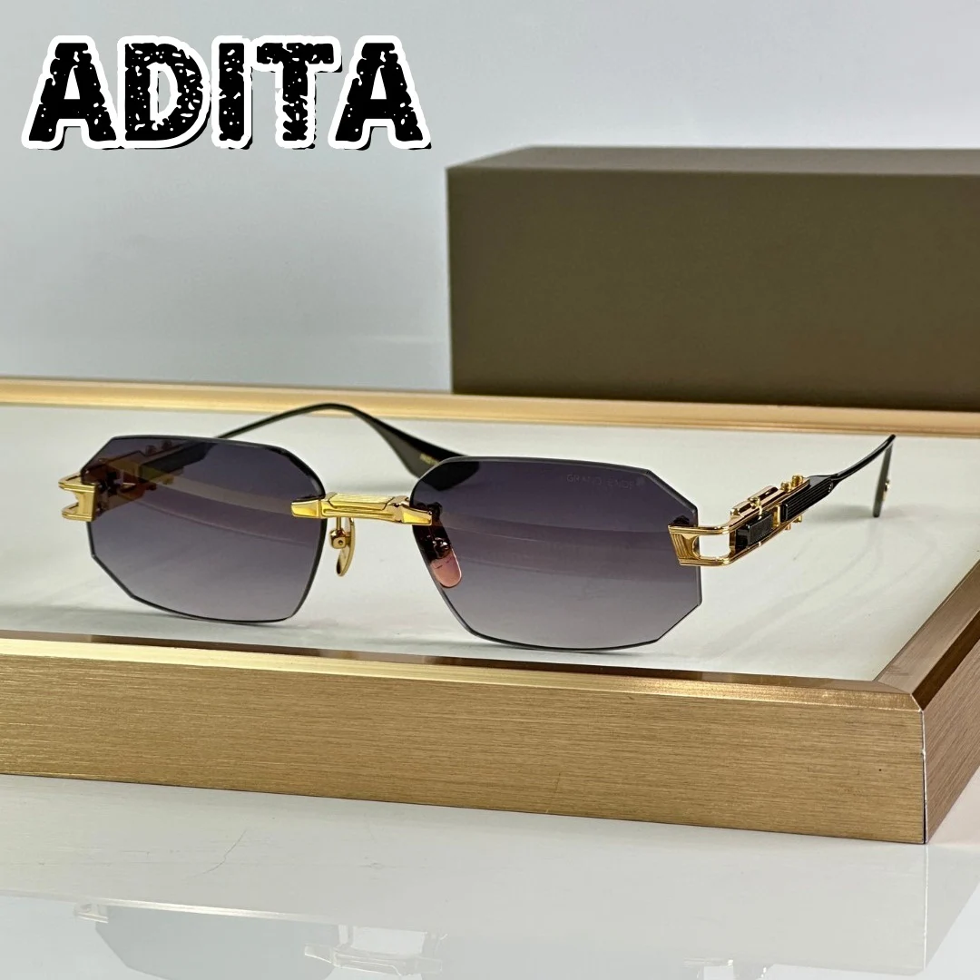 Top High Quality Sunglasses For Men GRAND ENDENI DT196 SIZE 56-17 Titanium Style Fashion Design Womens Sunglasses With Box