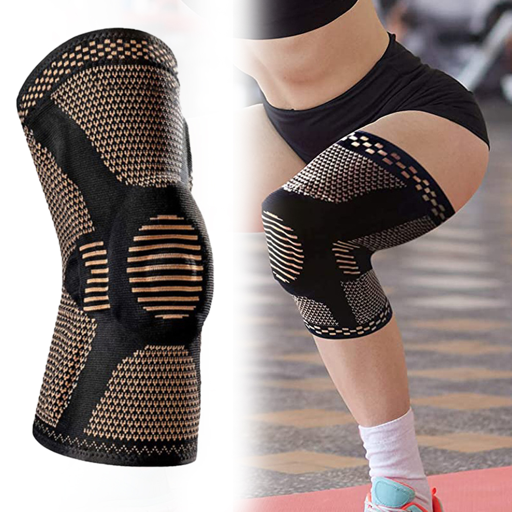 1PC Ginocchiera ortopedica Supporto per ginocchiera Ginocchiera sportiva regolabile Protezione rotula in nylon ramato per allenamento sportivo