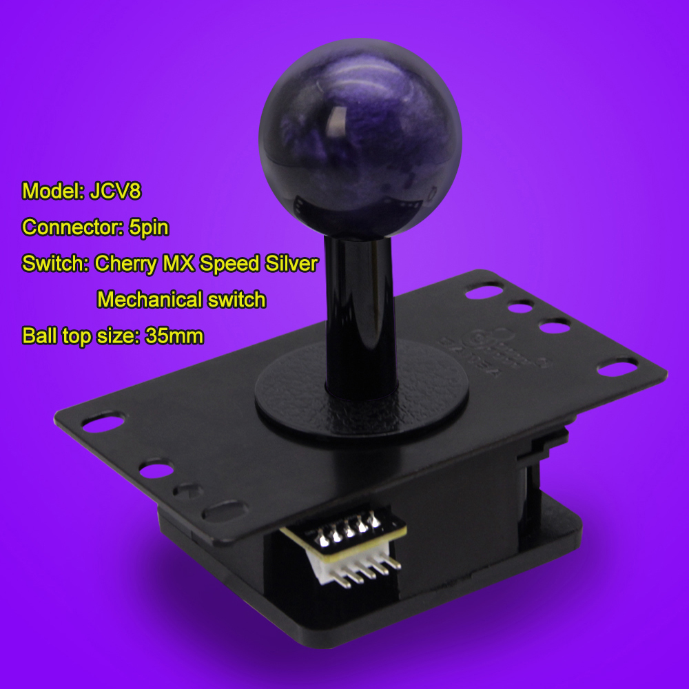 Qanba gravidade mecânica arcade joystick eixos alavanca silenciosa jov8s jcv8 joystick arcade acessórios peças rápidas diy
