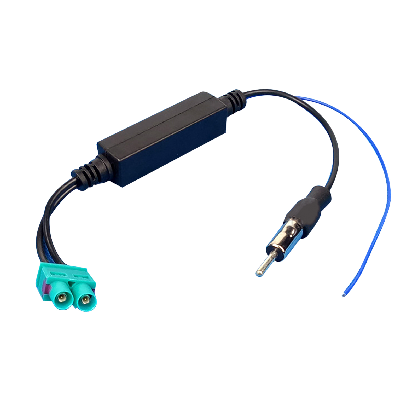 Auto Dual FAKRA RF Radio Antenne Adapter Mit Verstärker Für Volkswagen Dual Kopf Radio Antenne Umwandlung Kopf Auto Zubehör