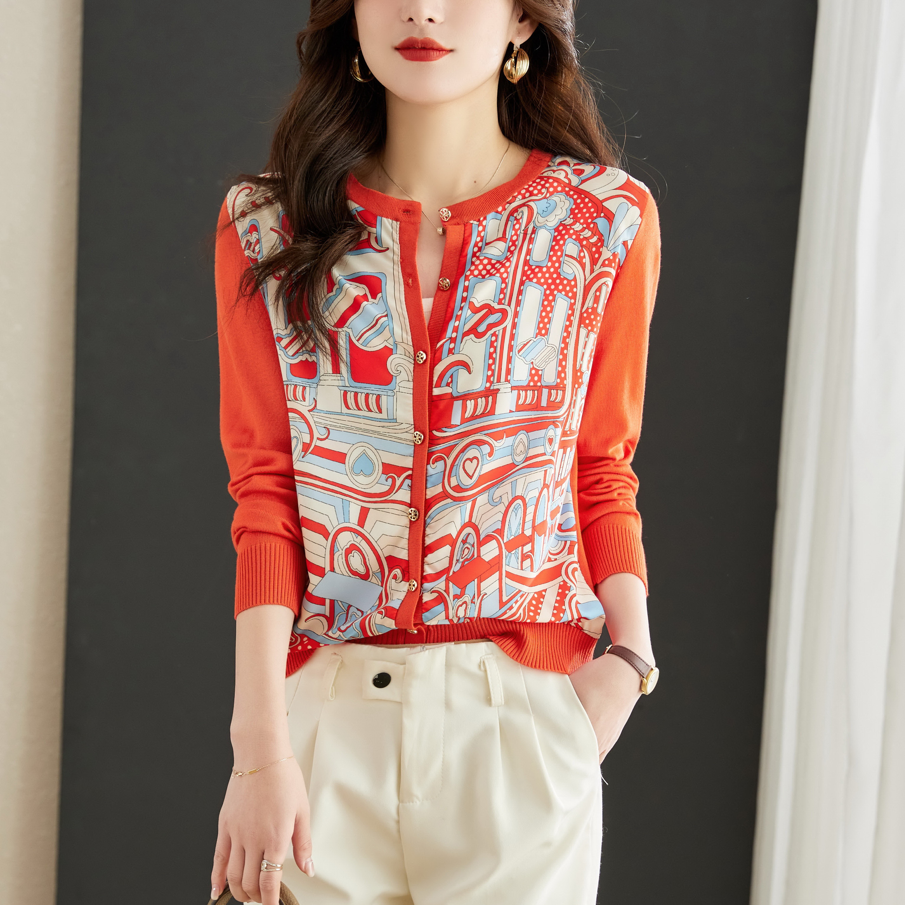 New Casual Soft Knit bottoming shirts Sweater cardigans sweater Tees Basic shirts knitted Tops