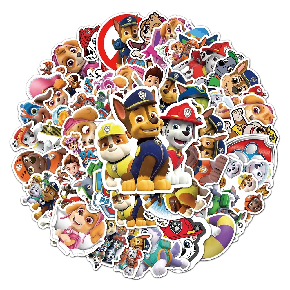 10/30/50PCS Fresco Carino PAW Patrol Adesivi PVC Decal Decorazione Telefono Skateboard Bagagli Frigo Graffiti Adesivo Giocattolo Regalo per il Capretto