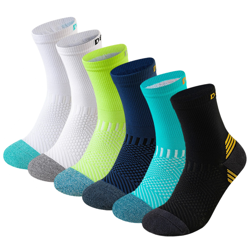 Professional Marathon Running Socks for Men Women Sport Thick Cushion Breathable Fitness Basketball Compression Quarter Sock