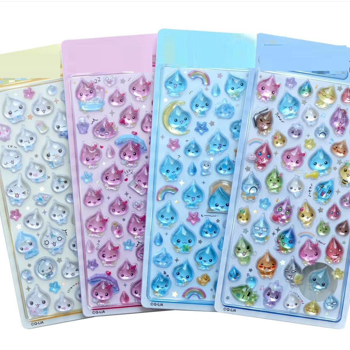 สติกเกอร์น้ำหยด K3d Ysk Aesthetics Jelly Keitai Ryuri Jarajara ボンボン ドロップシールuff สติกเกอร์ DIY สำหรับตกแต่งสมุดภาพ