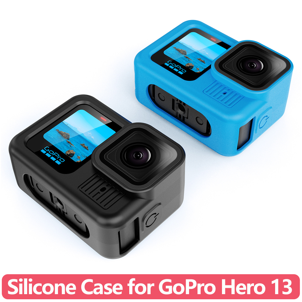 เคสซิลิโคนนุ่ม ฝาครอบเลนส์ สำหรับกล้อง GoPro Hero 13 อุปกรณ์เสริม สายคล้องมือ สายรัดกันลื่น กันกระแทก