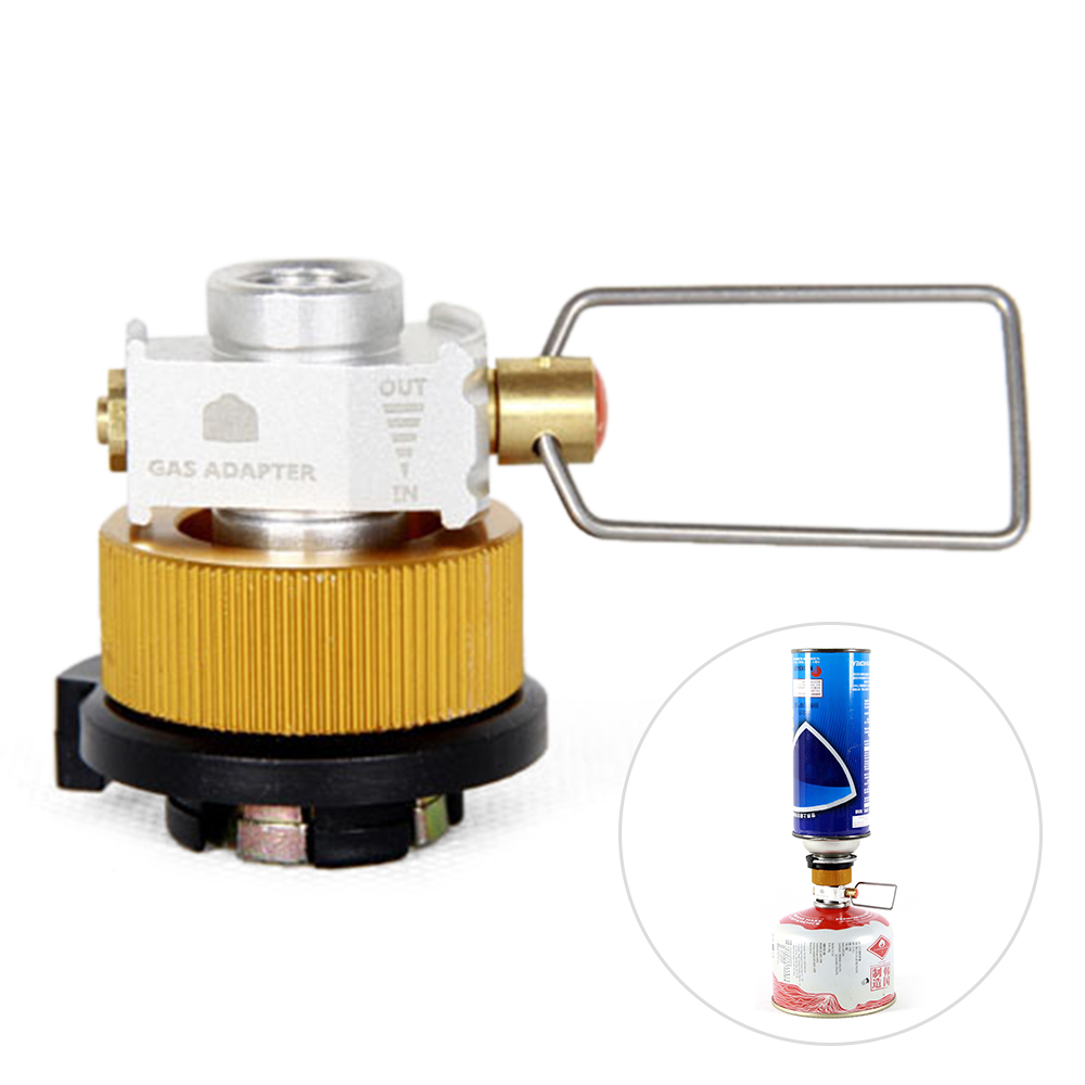 Gas Saver Plus Gas Brenner Adapter Konverter Shifter Nachfüllen Flache Tank Konvertierung Adapter Camping Gas Adapter Ventil Aluminium Legierung