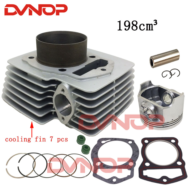 Motorfiets Cilinder Piston Ring Pakking Kit 69Mm Boring 198cm3 Voor Zongshen CB200 WY198 Cb 200 Wy 198 200cc Off road Crossmotor