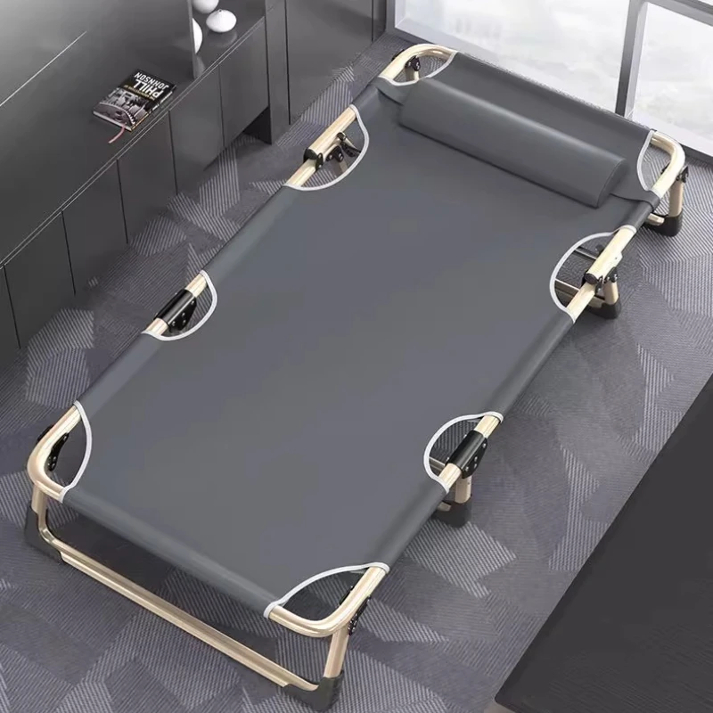 Cuna plegable para acampar para adultos, muebles, cama plegable portátil, sofá para siesta de oficina, sillón compacto con diseño que ahorra espacio