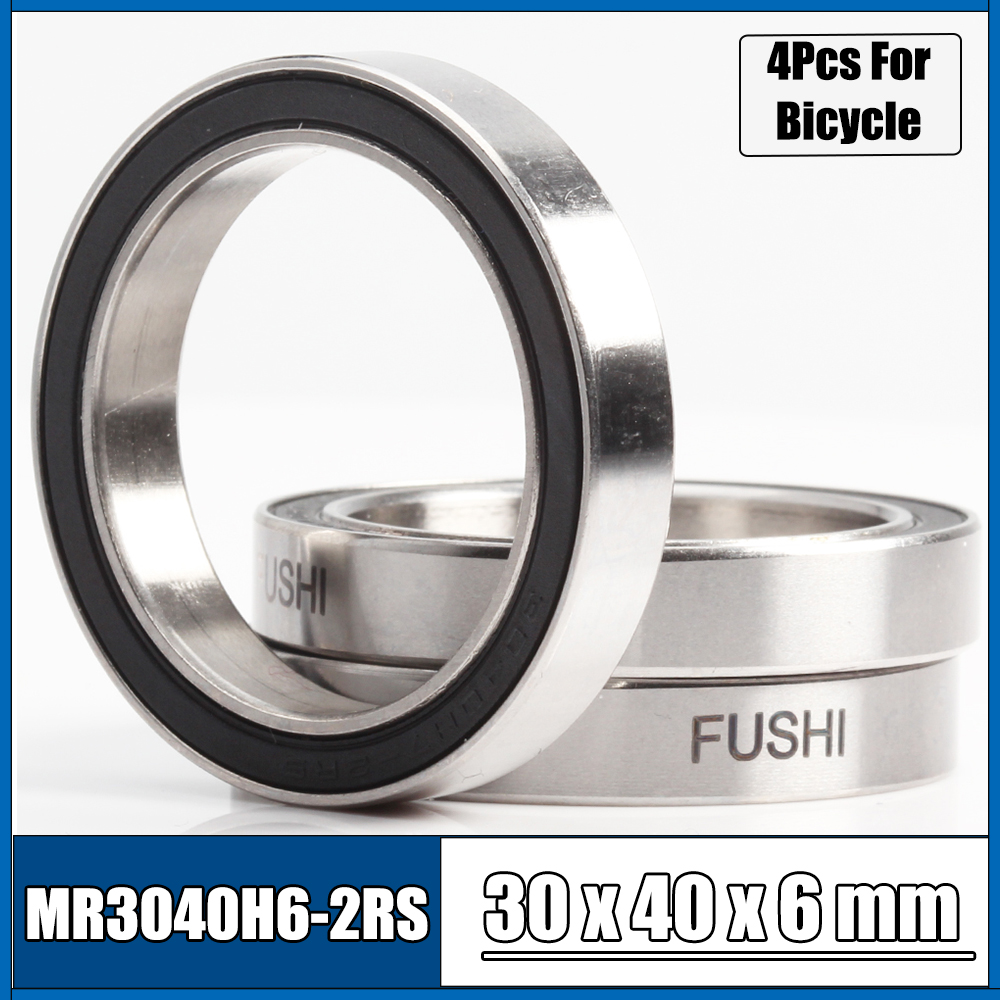 4Pcs 30406-2RS 30x40x6 MR30406-2RS ABEC-3 Fahrrad Lager 30*40*6 lager MH3040H6-2RS Dünne wand Lager Abschirmung Kugellager