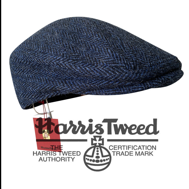 Baret Harris Tweed 100% Wol Murni |   Topi Pelukis Gaya Inggris Unisex Tersedia Berbagai Ukuran Penutup Kepala untuk Pria dan Wanita