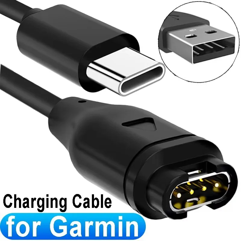 1M USB-Ladekabel für Garmin Fenix 7 7S 7X 6 6S 6X 5 5X 5S Plus Vivoactive 3 Forerunner 945 935 245 255 Smartwatch-Ladegerät D