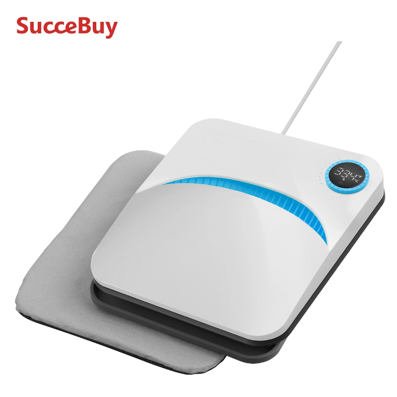SucceBuy Przenośna prasa termotransferowa 9x9/12x10 cali do samodzielnego nadruku na koszulkach, wielofunkcyjna do sublimacji, transferu HTV, winylu, koszulek i toreb