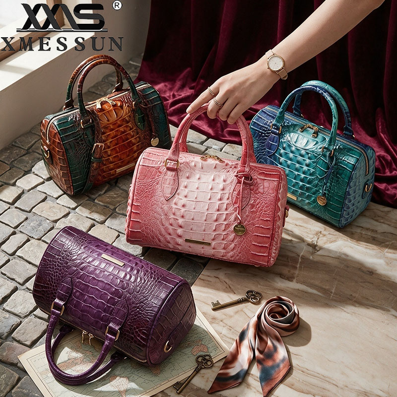 Nuove Borse da Donna con Motivo Coccodrillo, Borsa a Tracolla Vintage in Pelle PU da Donna, Design alla Moda 2026, Borsa a Spalla/Tote per Pendolari