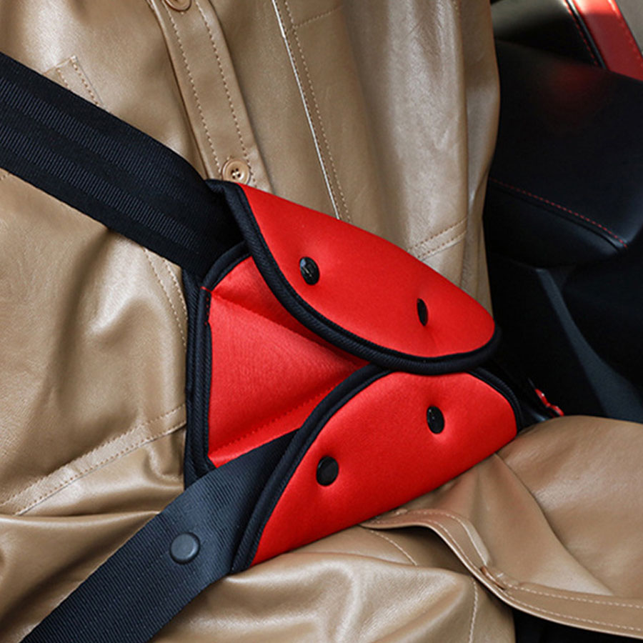 Triangle Positioner Car Seat Strap Pads Cover Seat Belt Adjuster for Kids Adults Adjuster for Kid Seat Belt Clips Safety Strap